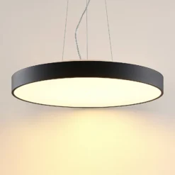 Arcchio LED-Pendellampe Vanida, schwarz, Ø 60 cm, up/down