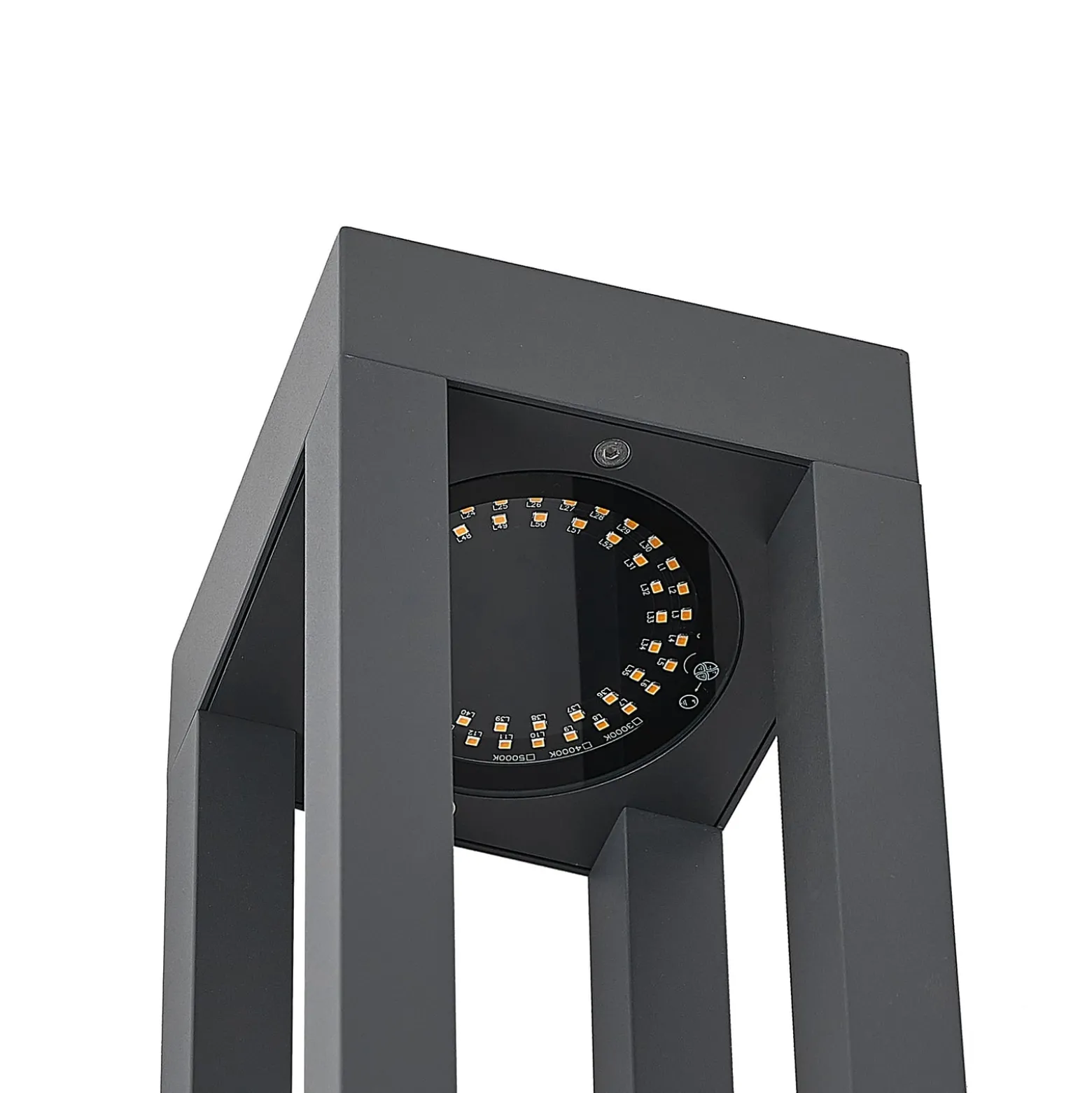 Arcchio LED-Pollerleuchte Lienna, 60 cm, grau, Metall, IP65