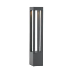 Arcchio LED-Pollerleuchte Lienna, 90 cm, grau, Metall, IP65