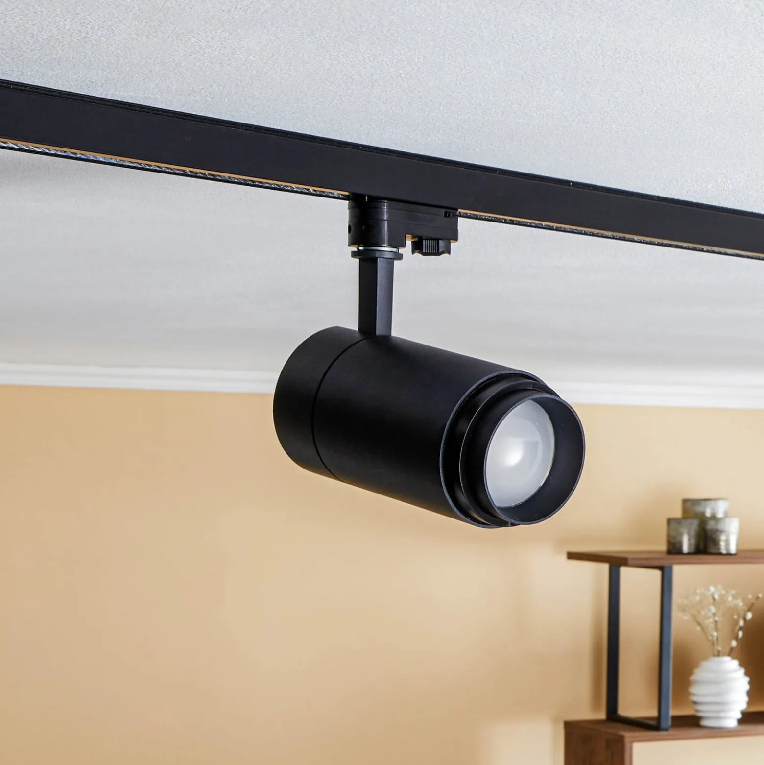 Arcchio LED-Schienenstrahler Nanna, 3000K, schwarz, DALI