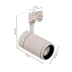 Arcchio LED-Schienenstrahler Nanna, 3000K, weiß, DALI