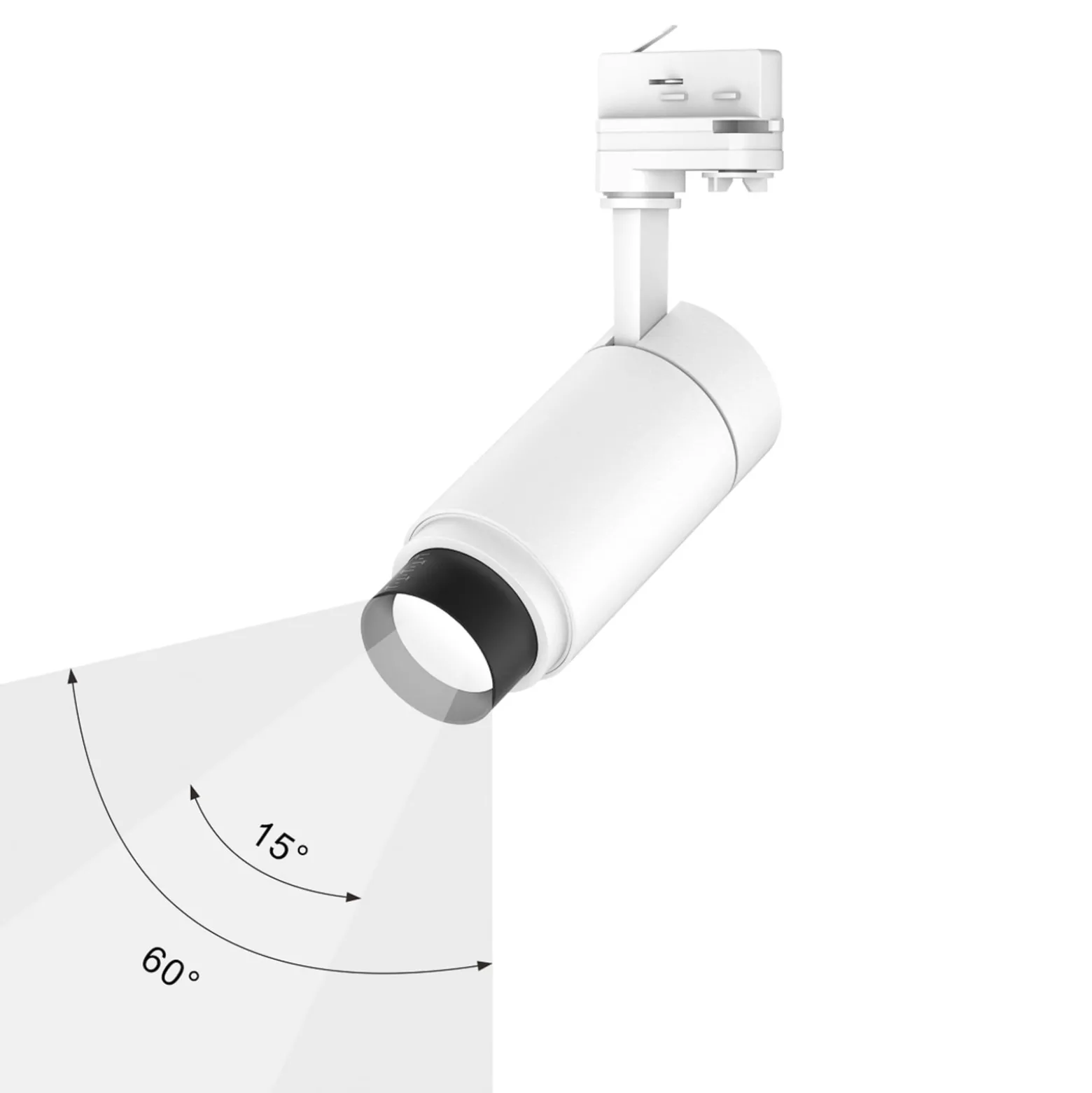 Arcchio LED-Schienenstrahler Nanna, 3000K, weiß, DALI