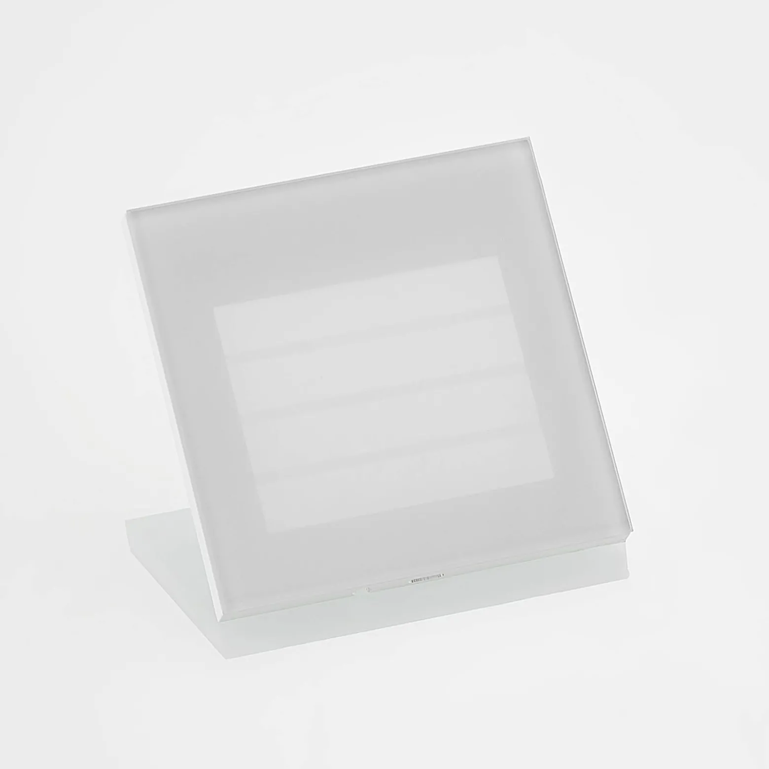 Arcchio LED-Wandeinbaulampe Zamo, Raster, weiß, Metall, IP65