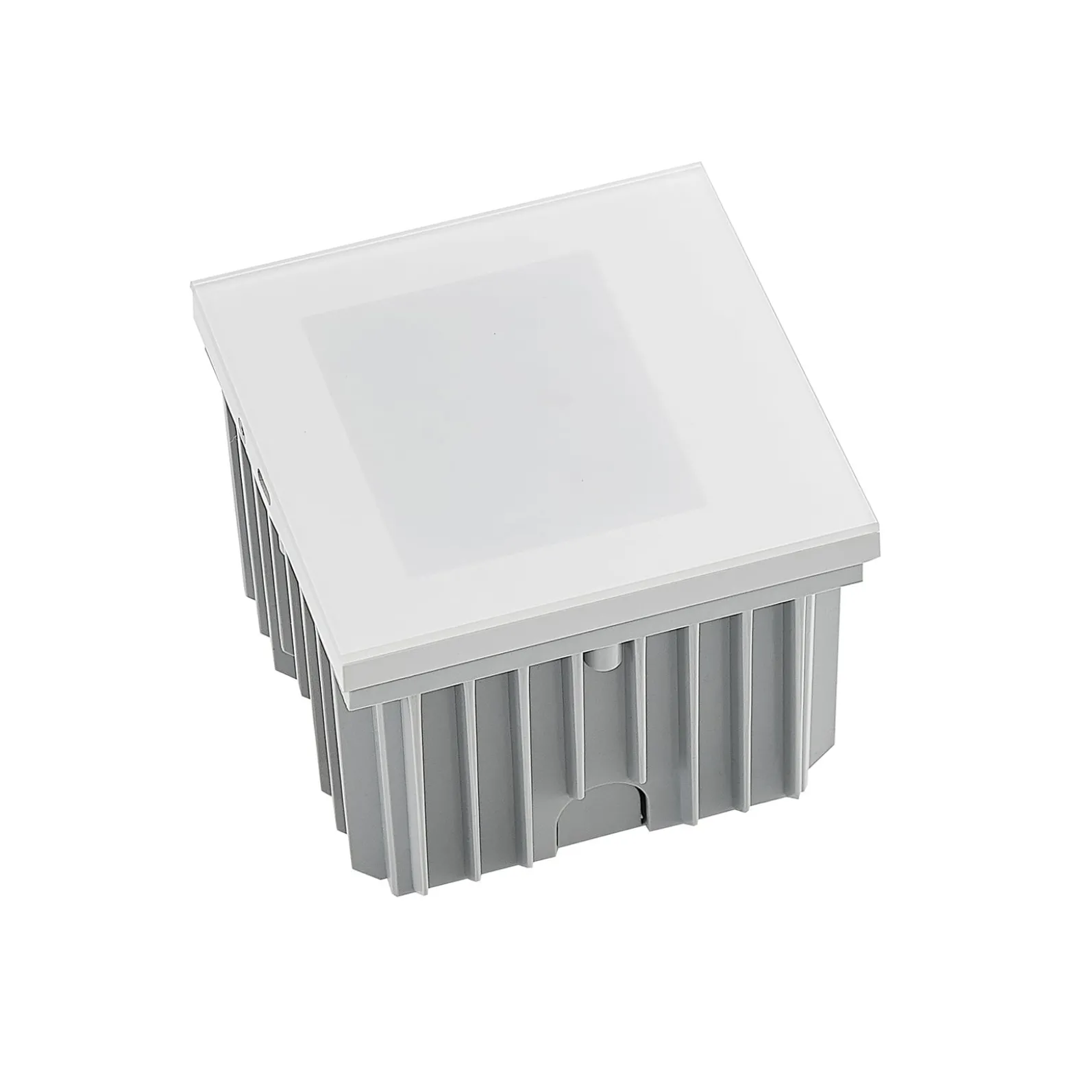 Arcchio LED-Wandeinbaulampe Zamo, weiß, 11 cm, Metall, IP65