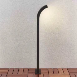 Arcchio LED-Wegelampe Advik, 100 cm, anthrazit, Metall, IP65