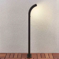 Arcchio LED-Wegelampe Advik, 100 cm, anthrazit, Sensor, IP54
