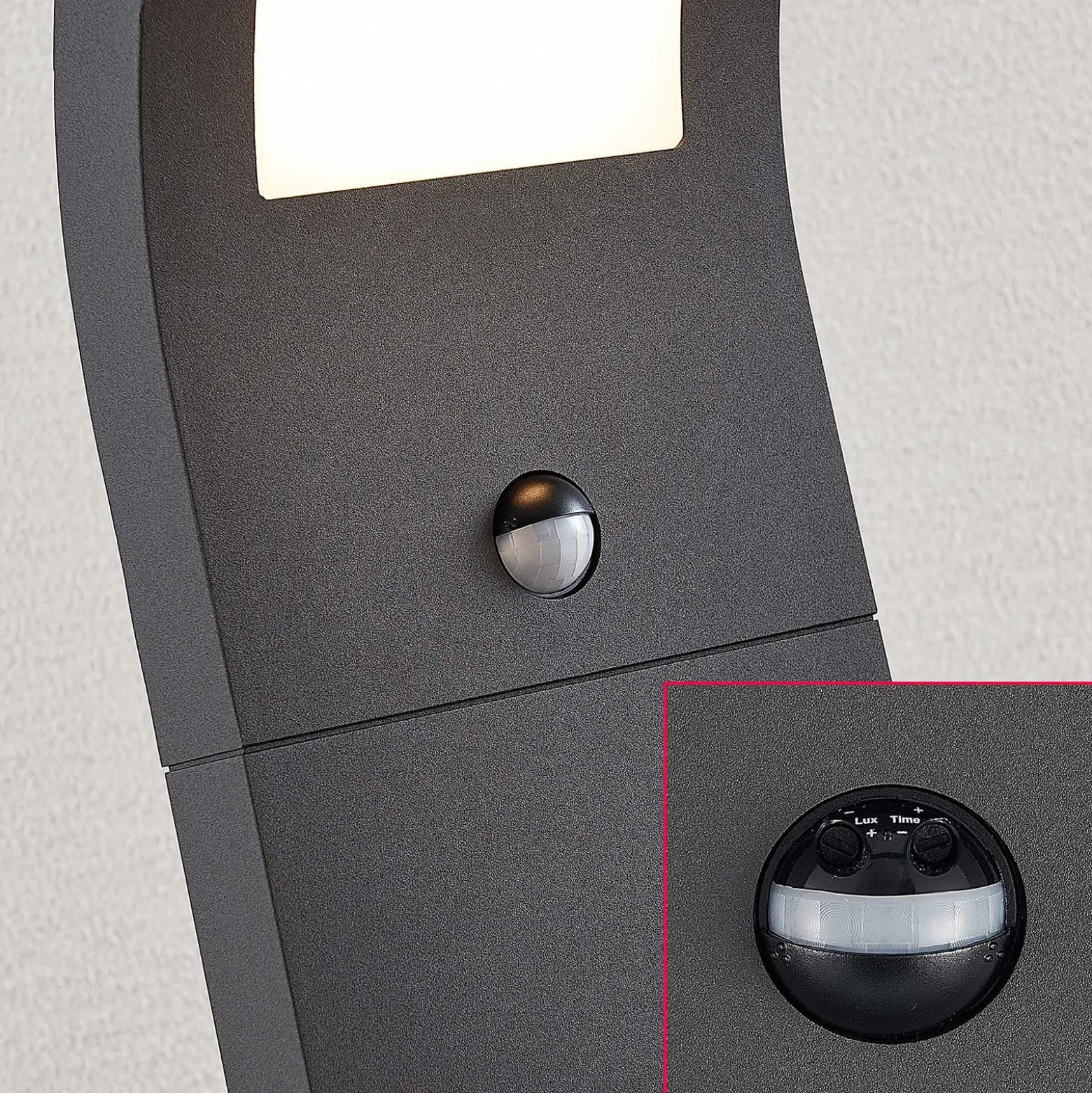 Arcchio LED-Wegelampe Advik, 100 cm, anthrazit, Sensor, IP54