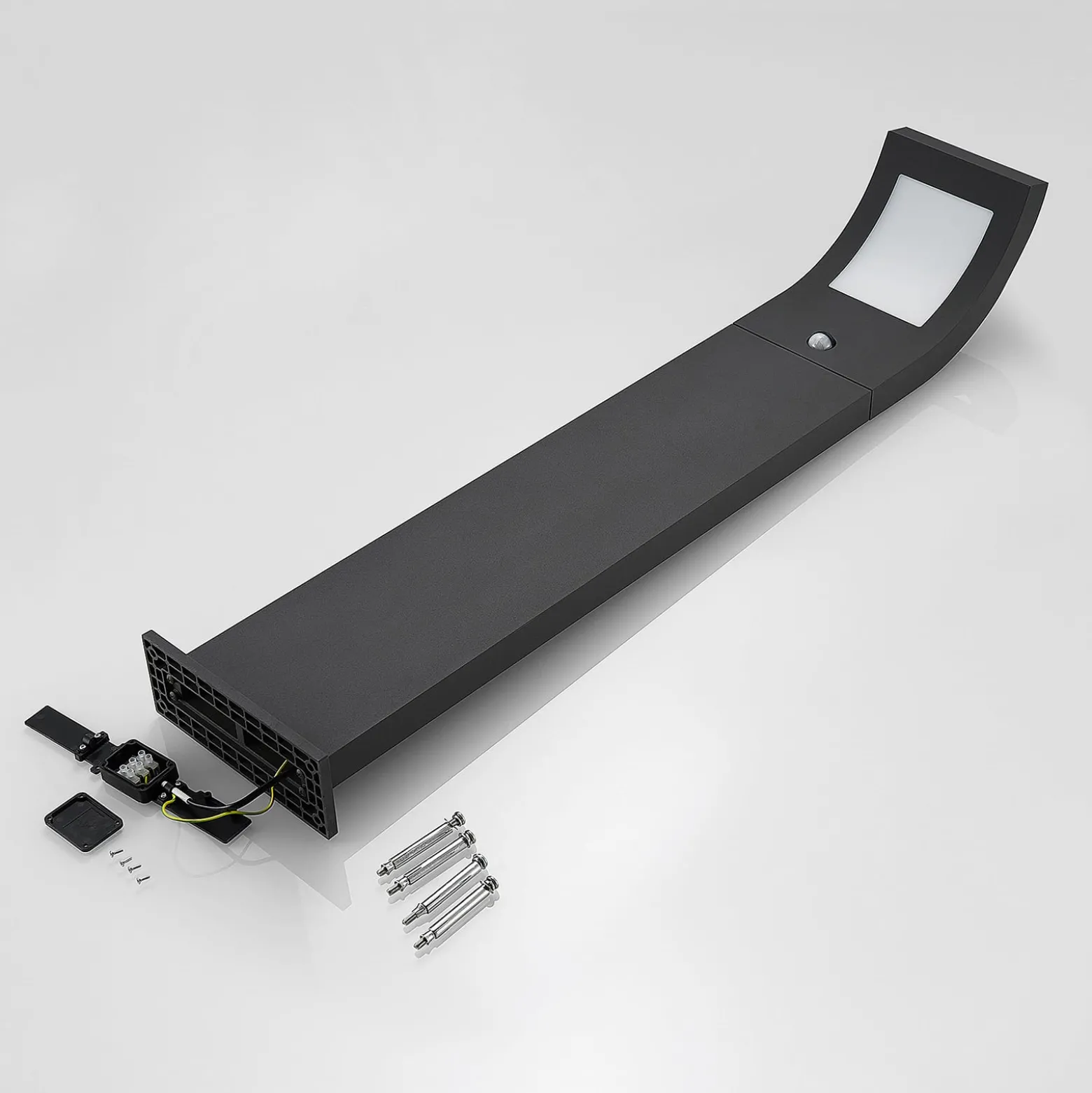 Arcchio LED-Wegelampe Advik, 100 cm, anthrazit, Sensor, IP54