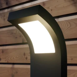 Arcchio LED-Wegelampe Advik, IP65, 60 cm, anthrazit, Metall