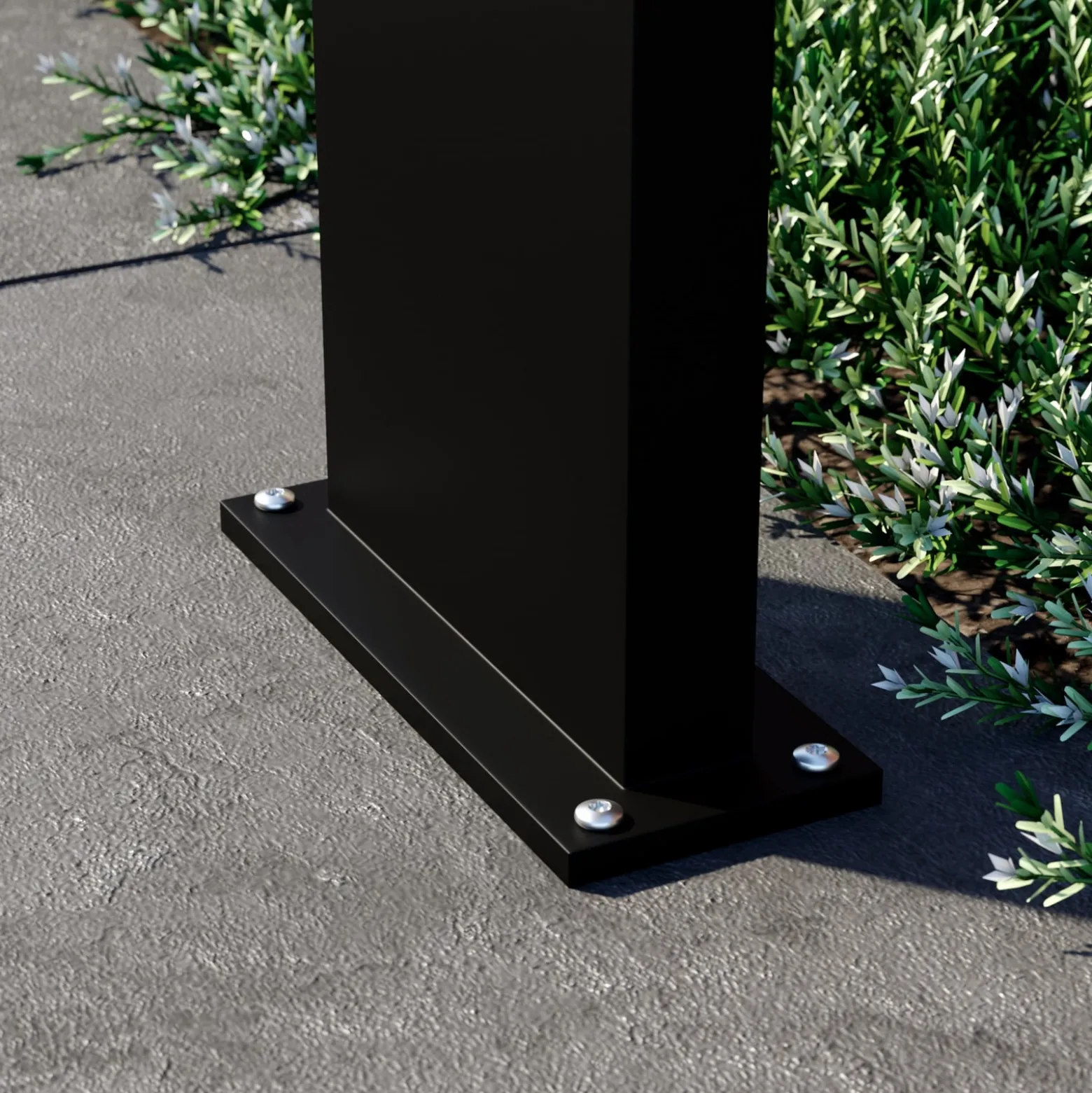 Arcchio LED-Wegelampe Advik, IP65, 60 cm, anthrazit, Metall