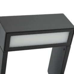 Arcchio LED-Wegeleuchte Kovato, Höhe 95 cm, dunkelgrau, IP65