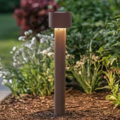 Arcchio LED-Wegeleuchte Milten, 65 cm, Rost, IP65