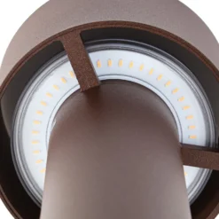 Arcchio LED-Wegeleuchte Milten, 65 cm, Rost, IP65