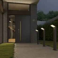 Arcchio LED-Wegeleuchte Yolena, Sensor, 100cm, anthrazit