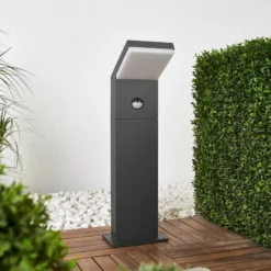 Arcchio LED-Wegeleuchte Yolena, Sensor, 60 cm, anthrazit
