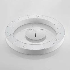 Arcchio Sharelyn LED-Pendelleuchte, Ø 80 cm, weiß, Ring, CCT