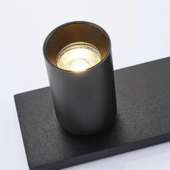 Arcchio Strahler Brinja, 2er-Set, schwarz, eckig, 2-flammig