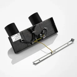 Arcchio Strahler Brinja, schwarz, eckig, Ø 6cm, 2-fig., GU10