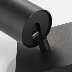 Arcchio Strahler Brinja, schwarz, eckig, Ø 6cm, 1-flg., GU10