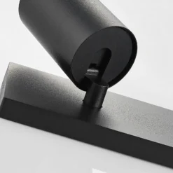 Arcchio Strahler Brinja, schwarz, eckig, Ø 6cm, 3-flg., GU10