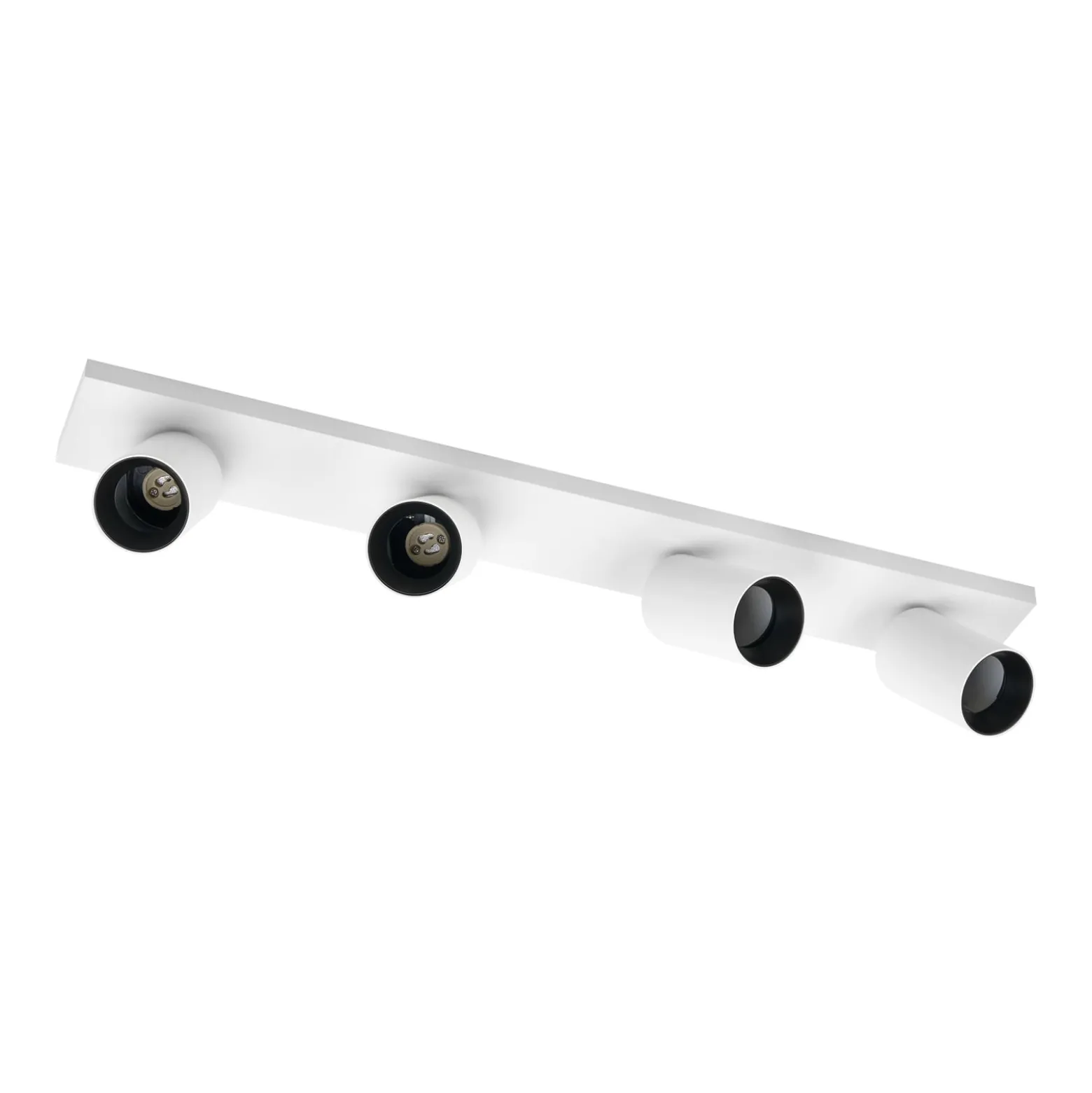 Arcchio Strahler Brinja, weiß, eckig, Ø 7 cm, 4-flg., GU10