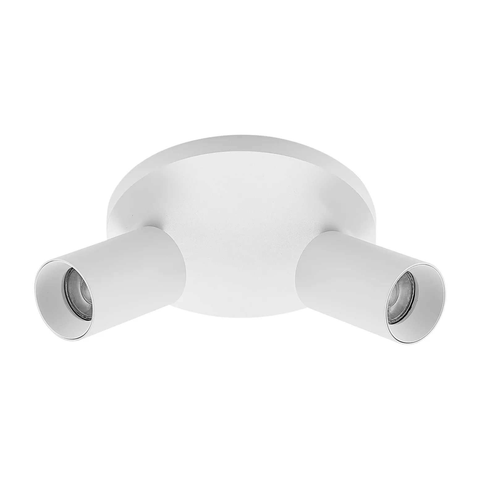 Arcchio Strahler Brinja, weiß, rund, Ø 6 cm, 2-flg., GU10