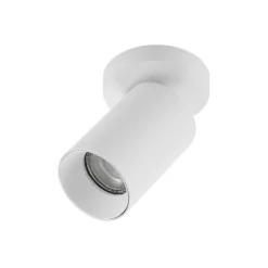 Arcchio Strahler Brinja, weiß, rund, 12 cm hoch, Ø 6 cm