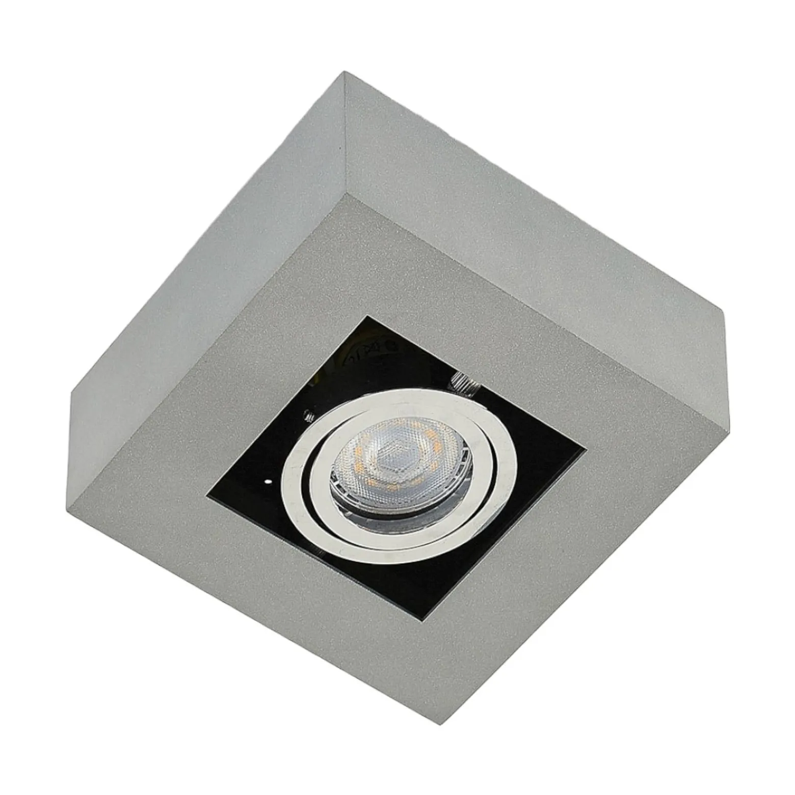 Arcchio Strahler Vince, 14 x 14 cm, silber, Metall, GU10