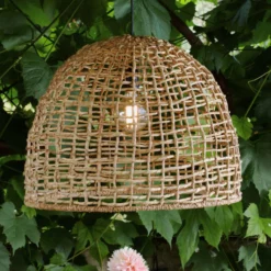 Außenhängeleuchte Cebu, Lampakanay, Ø 57 cm, Stecker, IP44