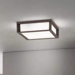 Außenleuchte Henry, corten, Alu-Druckguss, E27, IP44