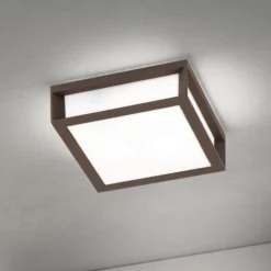 Außenleuchte Henry, corten, Alu-Druckguss, E27, IP44