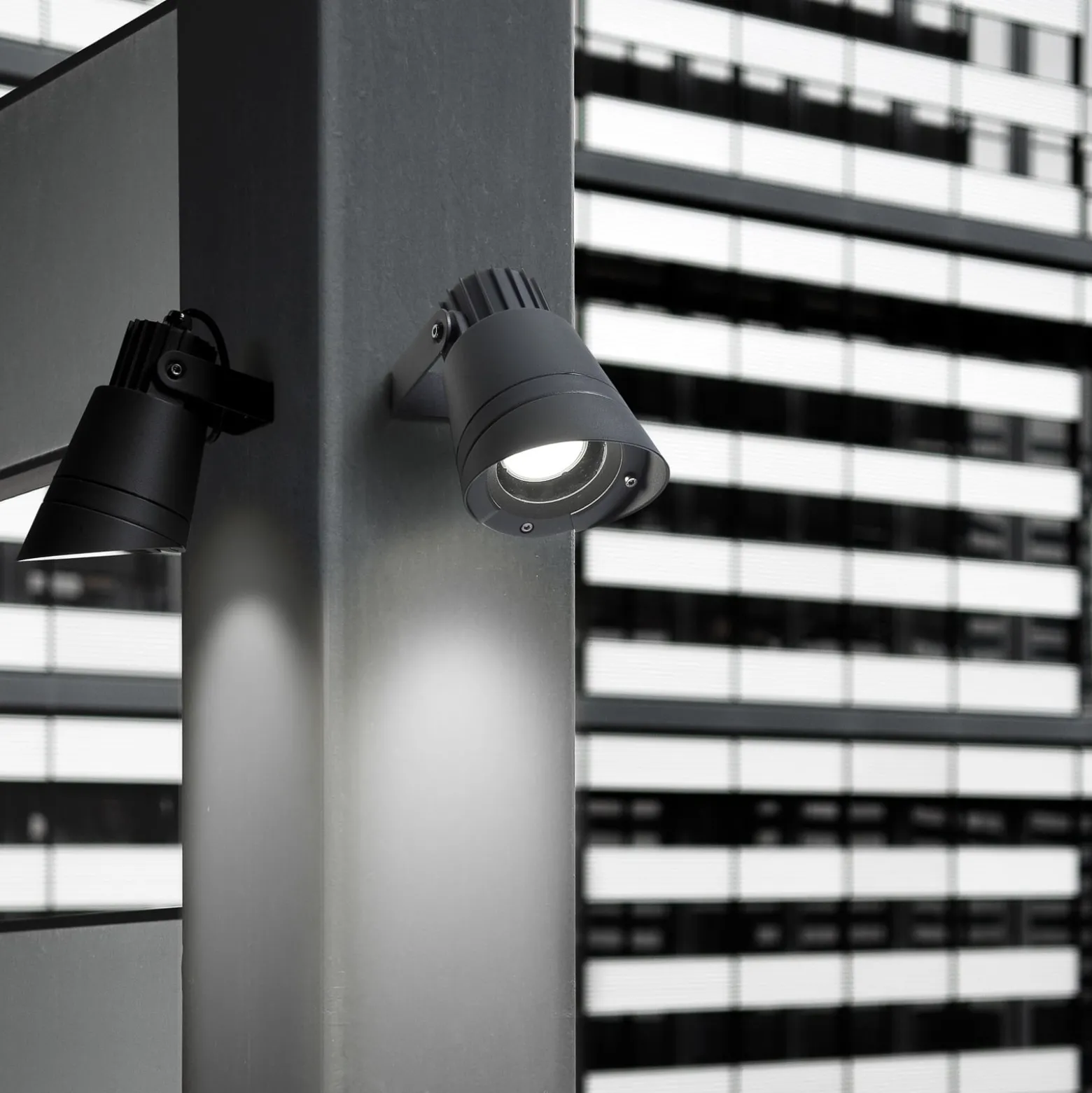Außenstrahler Hubble, grau, GU10, Aluminium