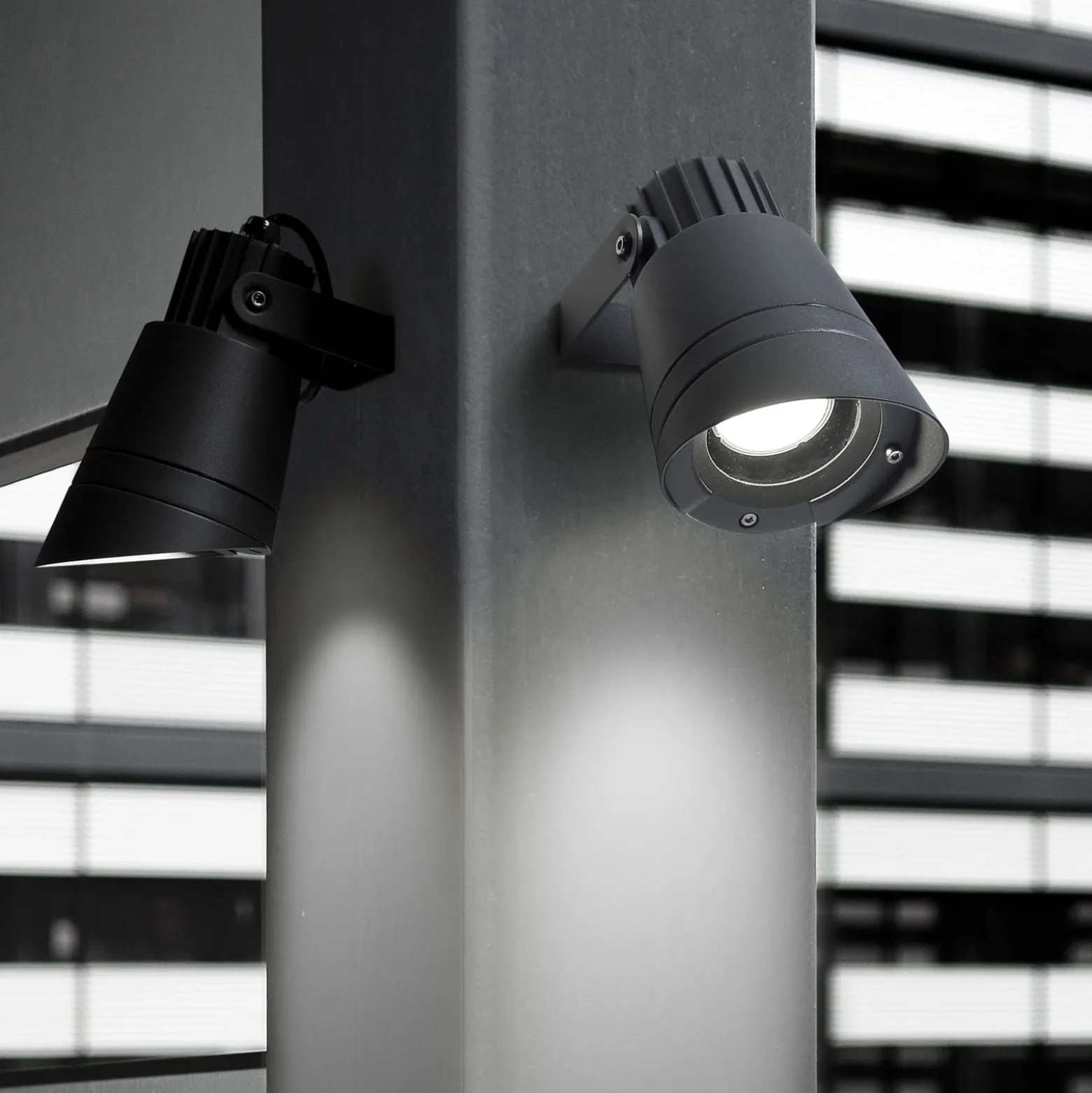 Außenstrahler Hubble, grau, GU10, Aluminium