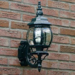 Außenwandlampe Andrew Kristallglas stehend grün