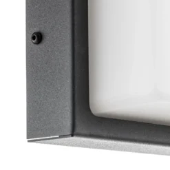 Außenwandlampe Babett E27 mit Sensor graphit