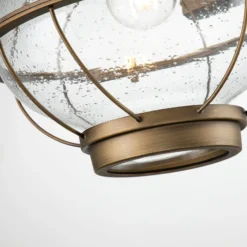 Außen-Wandlampe Bridgeton messing Ø 28 cm