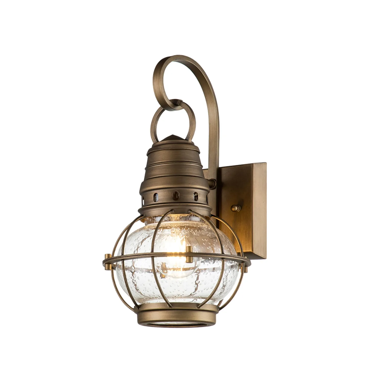Außen-Wandlampe Bridgeton messing Ø 17,8 cm