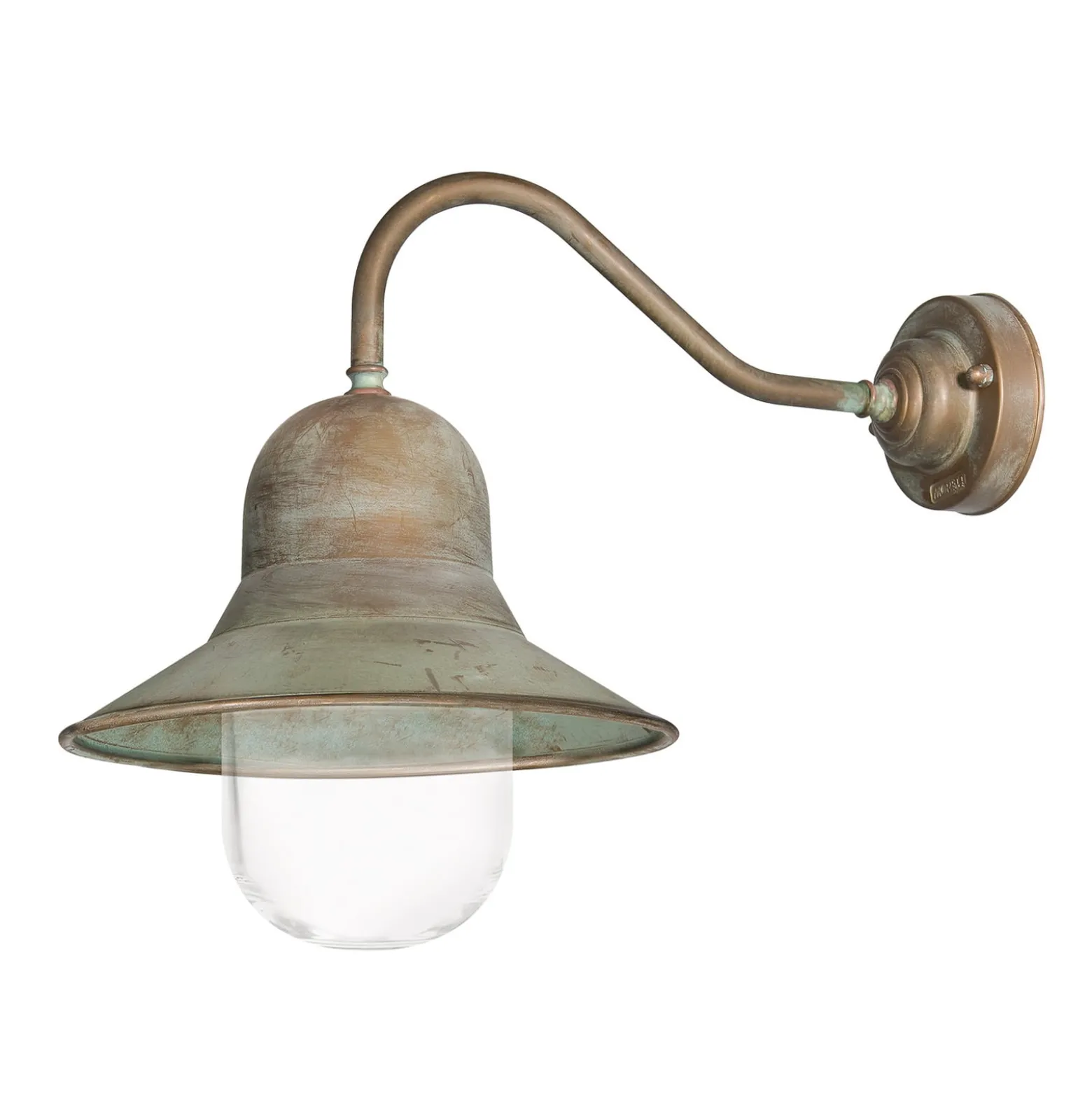 Außenwandlampe Campanula 2093 Messing antik Tiefe 49 cm IP44
