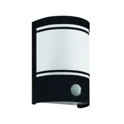 Außenwandlampe Cerno mit Bewegungsmelder, schwarz