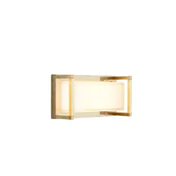 Außenwandlampe Ice Cubic 3412, messing natur
