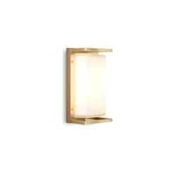 Außenwandlampe Ice Cubic 3412, messing natur