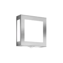 Außenwandlampe Legendo, Edelstahl mit Sensor