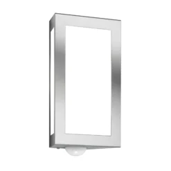 Außenwandlampe Long aus Edelstahl mit Sensor