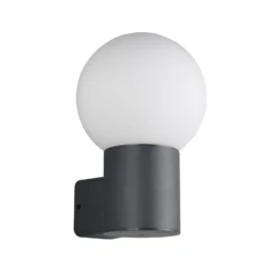 Außenwandlampe Mures, anthrazit, Höhe 28 cm, Metall