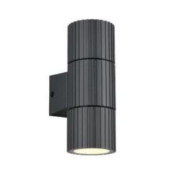 Außenwandlampe Parana, anthrazit, Höhe 16 cm, Metall, 2-flg.