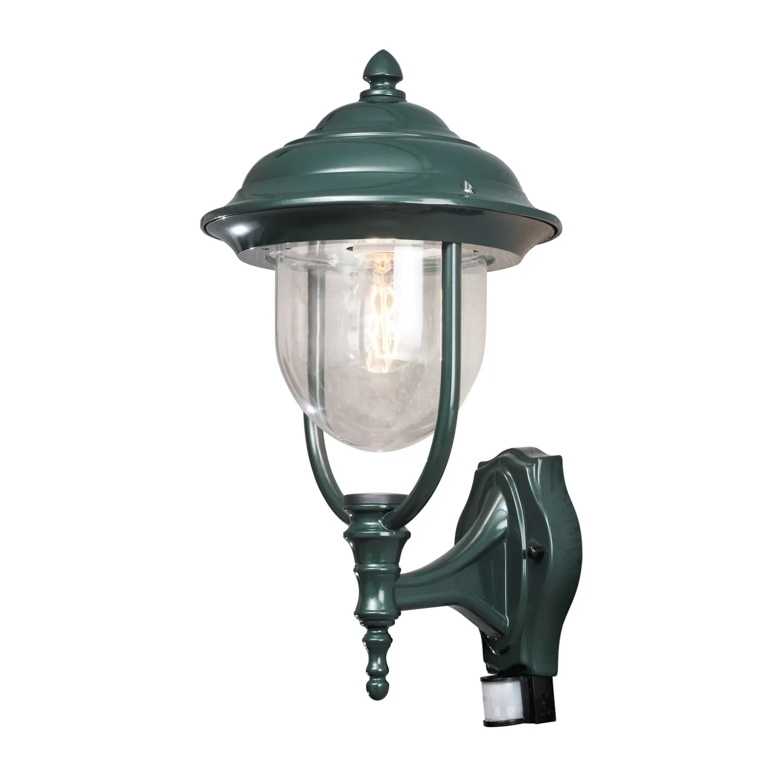 Außenwandlampe Parma mit Bewegungsmelder, grün