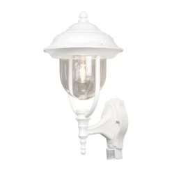 Außenwandlampe Parma mit Bewegungsmelder, weiß