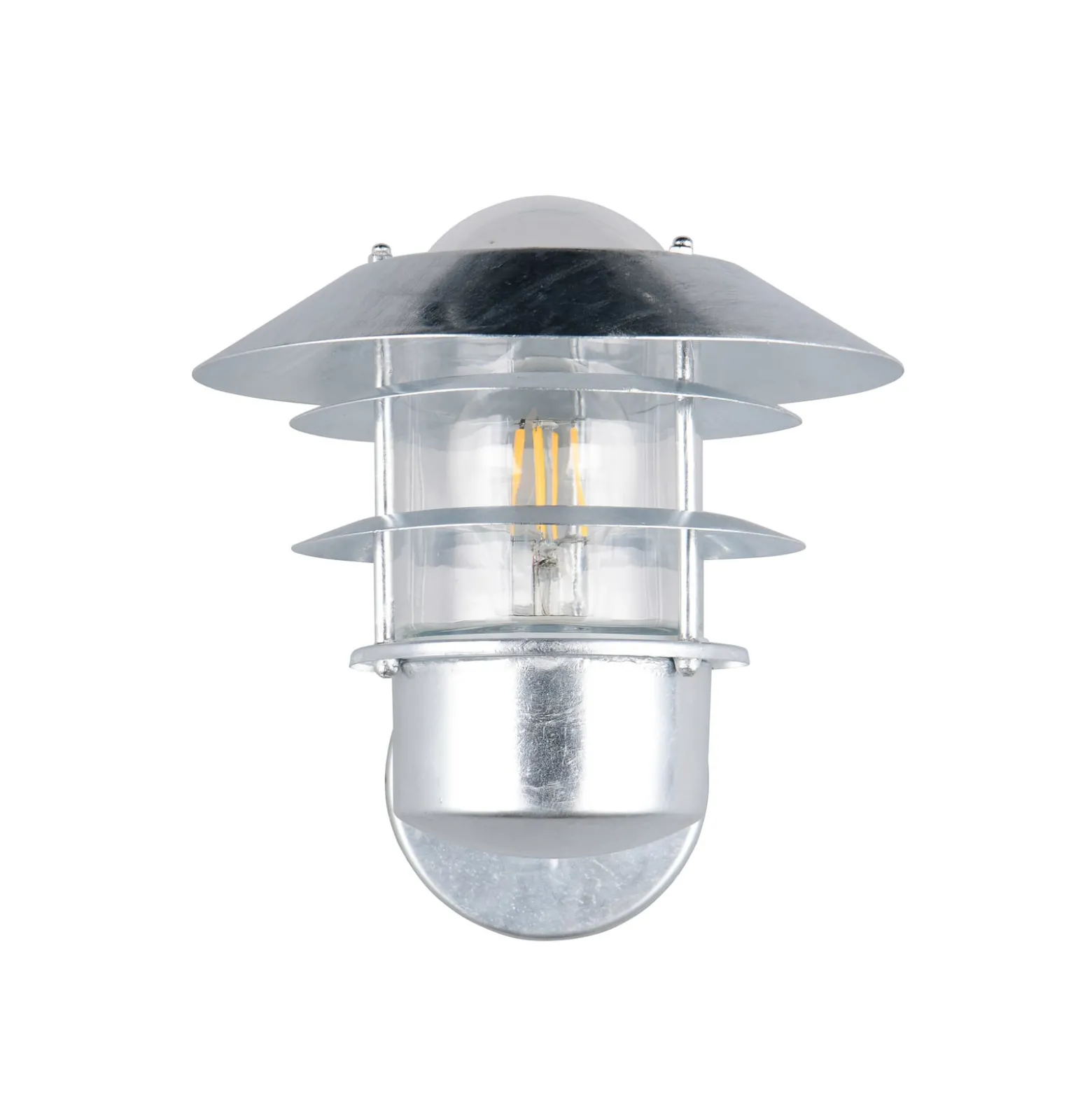 Außenwandlampe Ruvuuma zinkfarben Ø 22 cm aufwärts gerichtet