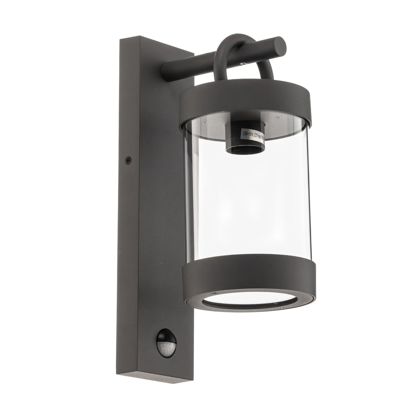 Außenwandlampe Sambesi, anthrazit, Sensor, Aluguss