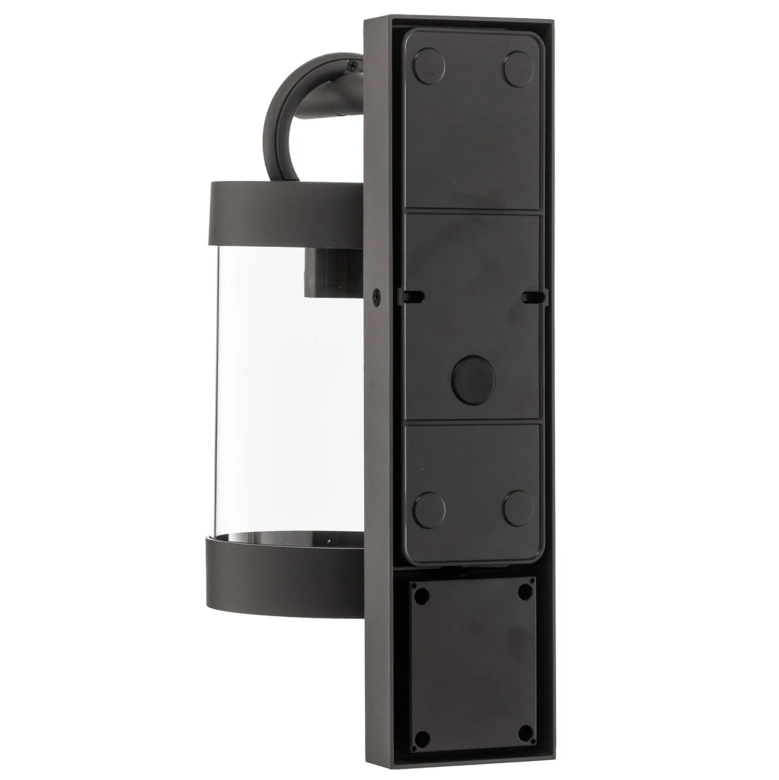 Außenwandlampe Sambesi, anthrazit, Sensor, Aluguss
